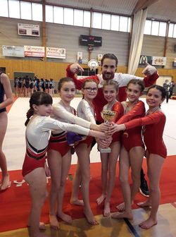 SAISON 2018/2019 - PREMIERE PLACE SUR LE PODIUM AUX DEPARTEMENTALES DE NOS GYMNASTES NIVEAU 8 - 7/12 ANS